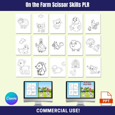 DFY On the Farm Scissor Skills PLR