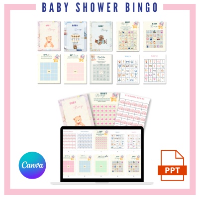 DFY Baby Shower Bingo PLR