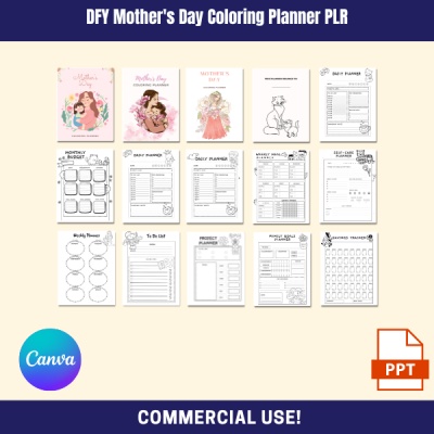 DFY Mother's Day Coloring Planner MRR