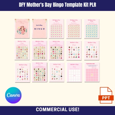 DFY Mother's Day Bingo PLR