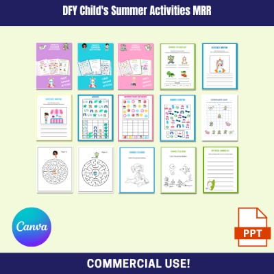 DFY Child's Summer Activities Pack MRR