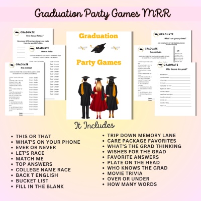 DFY Graduation Party Games MRR