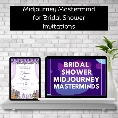 Midjourney Masterminds for Wedding Shower Invitations