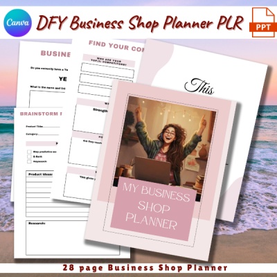 DFY My Business Shop Planner PLR