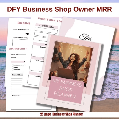DFY My Business Shop Planner MRR