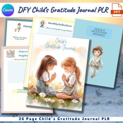 DFY Child's Gratitude Journal PLR