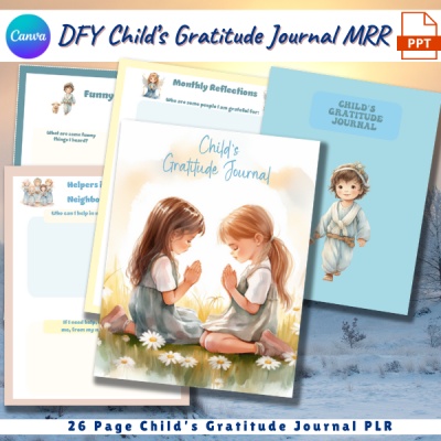 DFY Child's Gratitude Journal MRR