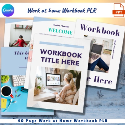 Work at Home Workbook Template Set PLR