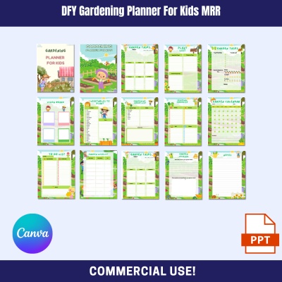 DFY Gardening Planner for Kids MRR