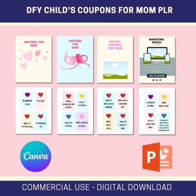 DFY Child's Coupons for Mom MRR