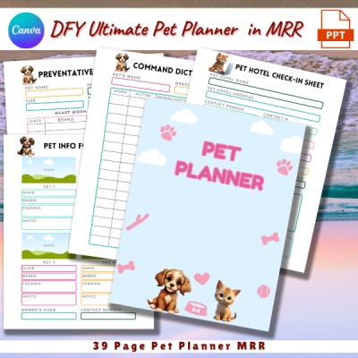 DFY Ultimate Pet Planner in MRR