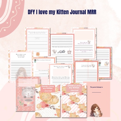 DFY Kids I Love my Kitten Journal MRR