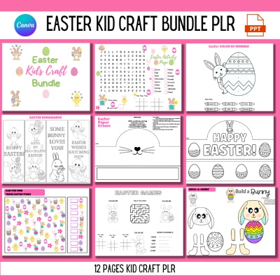 Easter Kid Craft Bundle PLR