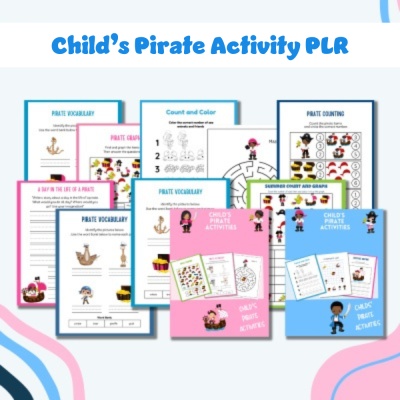 DFY  Kid's Pirate Activity Pack PLR