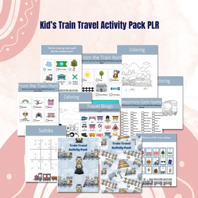 Kids Train Activity Pack PLR