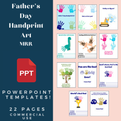 Father's Day Handprint Art in MRR