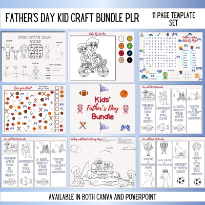 DFY Father's Day Kid Craft Bundle PLR