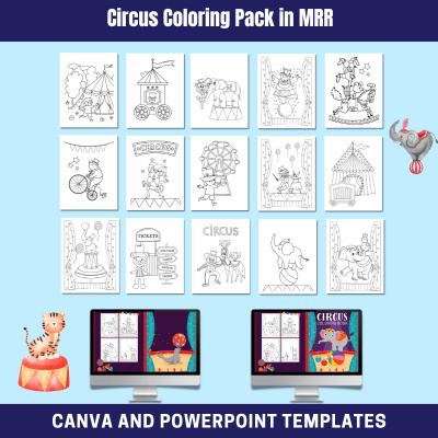 DFY Circus Coloring Pack in MRR