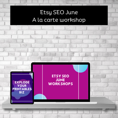 Etsy SEO Workshop June - (Single Purchase)