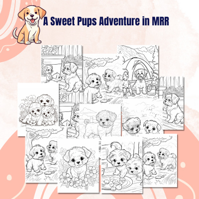 A Sweet Pups Adventure Coloring Pack in MRR