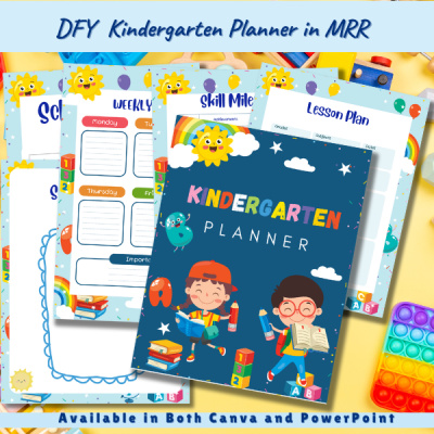 DFY Kindergarten Homeschool Planner in MRR