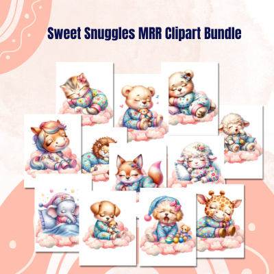 Sweet Snuggles MRR Clipart Bundle