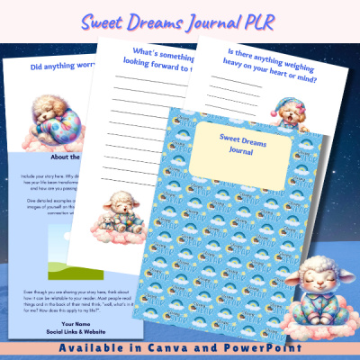 Sweet Dreams Journal PLR