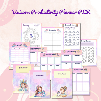 DFY Unicorn Productivity Planner PLR