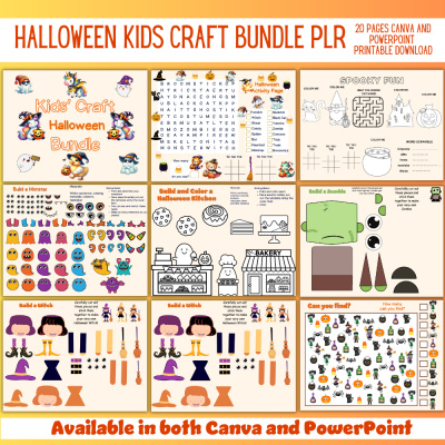 Halloween Kid's Craft PLR