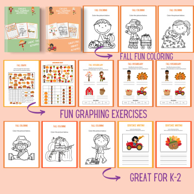 Kid's Fall Harvest Activity Pack PLR
