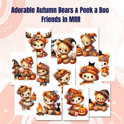 Adorable Autumn Bears & Peek-a-Boo Friends in MRR