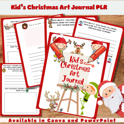 Children's Christmas Art Journal PLR