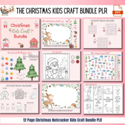 DFY Christmas Kid's Craft Bundle PLR