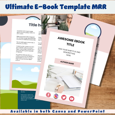 The Ultimate E-book template pack in MRR
