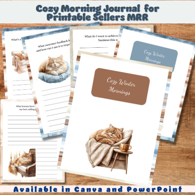 Cozy Morning Journal for Printable Sellers MRR
