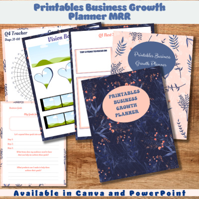 Printables Business Growth Planner MRR