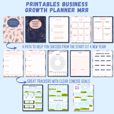 Printables Business Growth Planner MRR