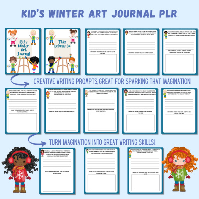 Kid's Winter Art Journal PLR