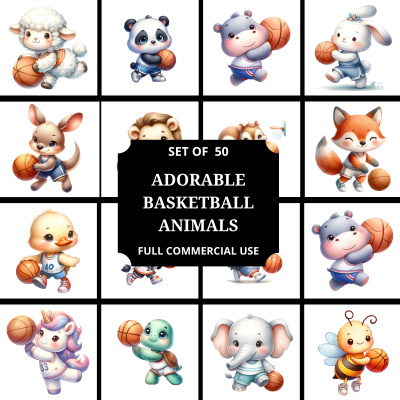 Adorable Basketball Baby Animals in MRR