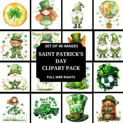 Saint Patrick's Day Clipart Pack MRR