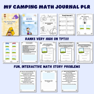Camping Math Journal PLR