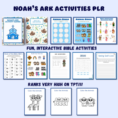 Noah's Ark Activities Pack PLR