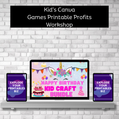 Kid's Canva Games Printable Profits Workshop