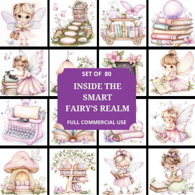 Inside the Smart Fairy's Realm Clipart Pack in MRR