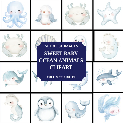 Sweet Baby Ocean Animals MRR
