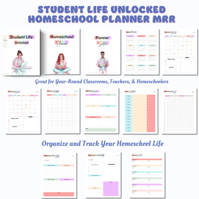 Student Life Unlocked Homeschool Planner MRR