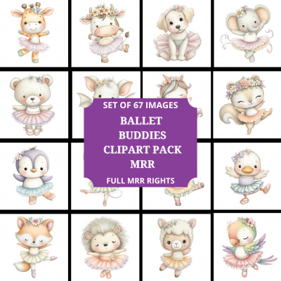 Ballet Buddies Clipart Pack in MRR