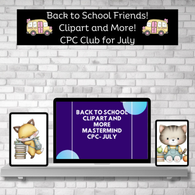 Creative Printables Club - Back to School Friends and More! Clipart Mastermind
