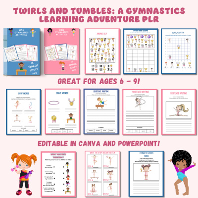 🩰 Twirls and Tumbles: A Gymnastics Learning Adventure PLR