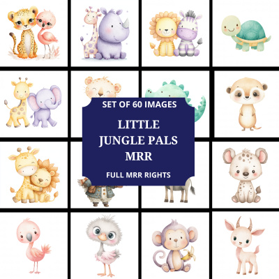 Lil Jungle Pals Clipart MRR